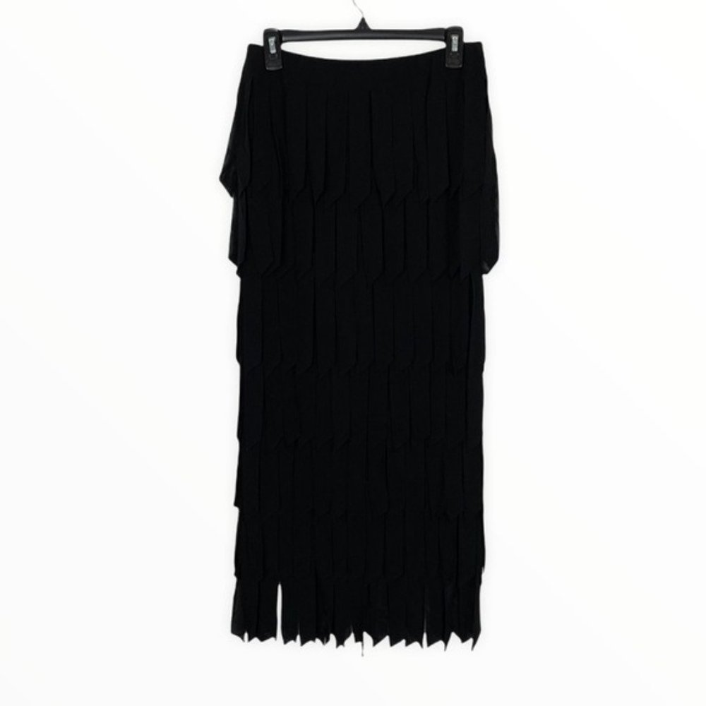 Tadashi Vintage Skirt Medium Black Elastic Waistband